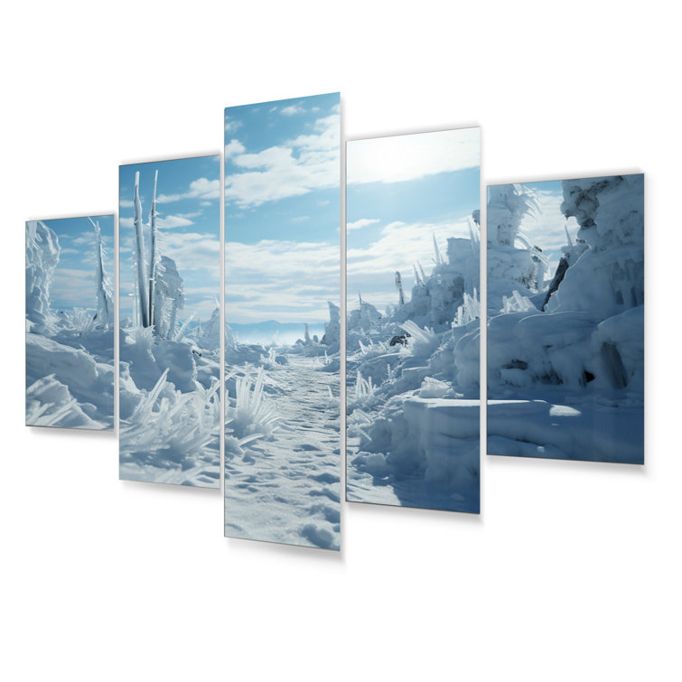 Ebern Designs Wilderness Frozen Landscape I Landscapes Metal Wall Art